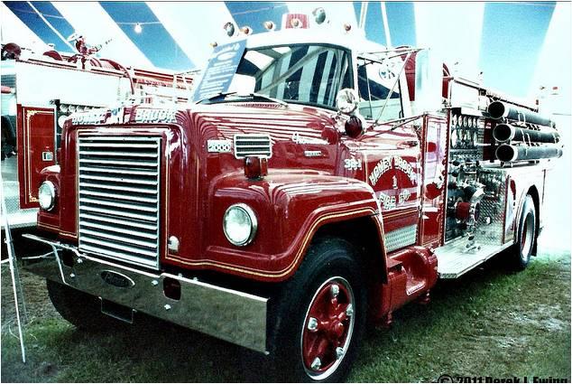 1970 International / Hahn / Pierce

1250 gpm pump, 500g water tank. Water supply engine. Was originally delivered 01/22/71.
Was the first diesel owned by the Honey Brook Fire Company.

Shown here at the Fire Expo in Lancaster, PA after being refurbished by Pierce Manufacturing in 1987