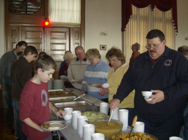Yardley members enjoying food at the Wedding Dinner